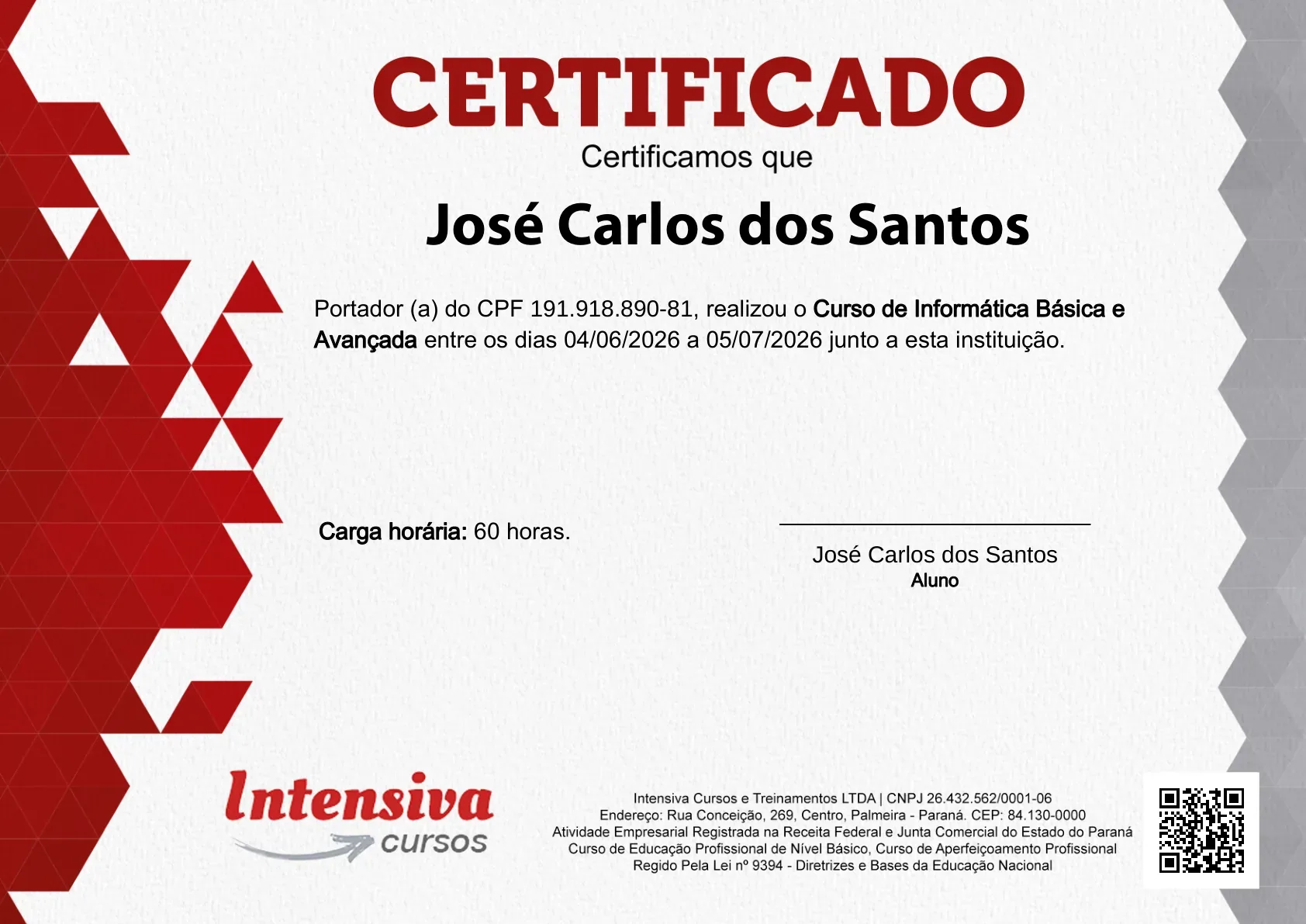 Certificado de Informática · 1 de 2