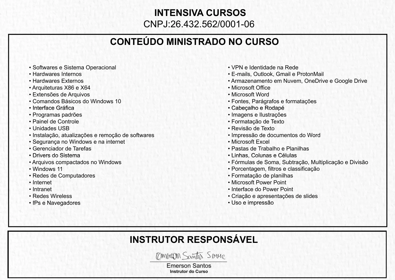 Certificado de Informática Básica · 2 de 2