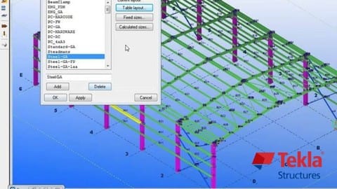 Curso Tekla Structures na Prática - Projetos de Galpões