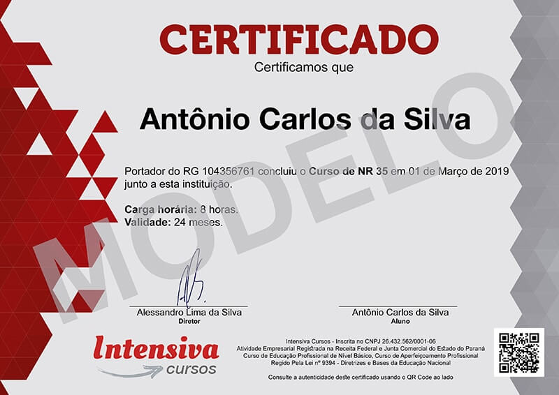 certificado curso de nr35